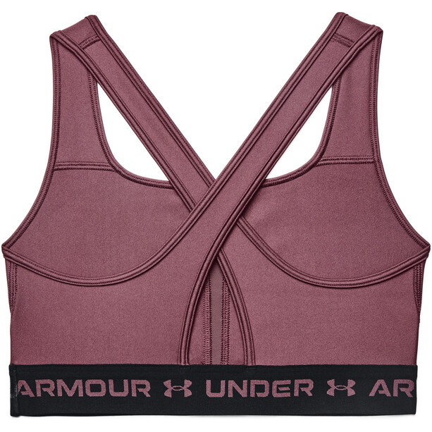Under Armour Mid Sujetador Crossback Mujer, violeta
