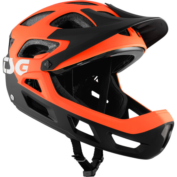TSG Seek FR Solid Color Helm Jongeren, grijs/oranje