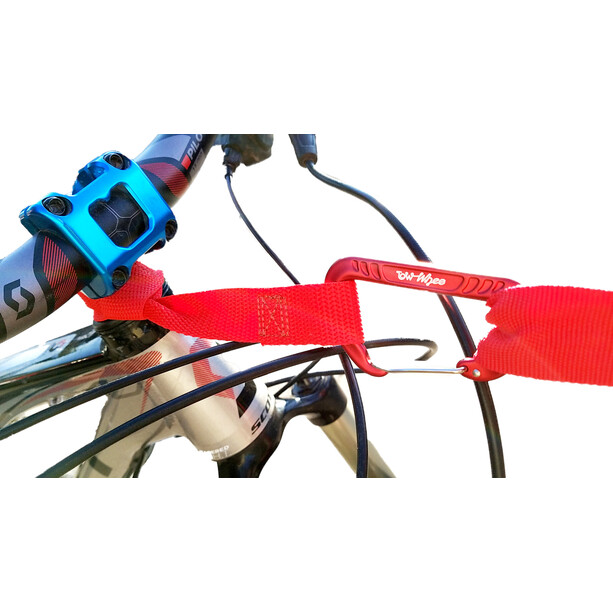 TowWhee Quick Loop Strap with Mini Carabiner red