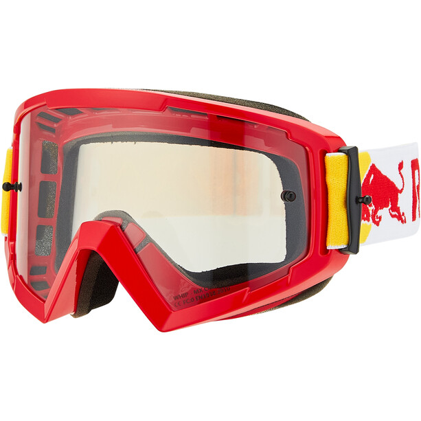 Red Bull SPECT Whip Goggles with Nose Guard red/clear flash