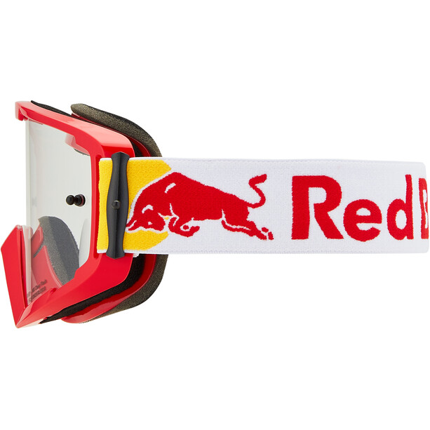 Red Bull SPECT Whip Occhiali a Maschera con protezione per il naso, bianco/rosso