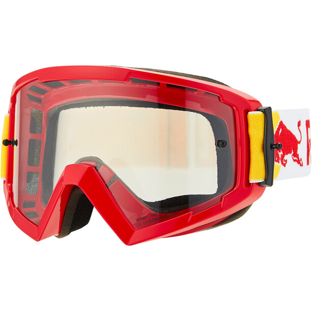 Red Bull SPECT Whip Brille mit Nose Guard weiß/rot