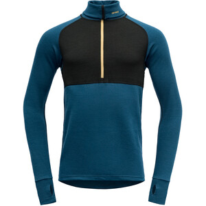 Devold Expedition Sweat-shirt Col roulé avec Zip Homme, bleu/noir bleu/noir