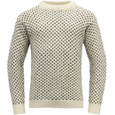 Devold Nordsjø Rundhals Sweater beige/schwarz