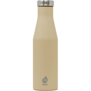 MIZU S4 Eristävä pullo 400ml Ruostumattomalla Teräskorkilla, beige beige