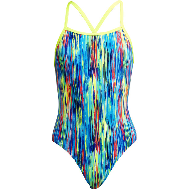 Funkita Tie Me Tight One Piece Swimsuit Girls dripping paint