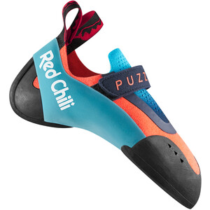 Red Chili Puzzle Chaussures d'escalade Enfant, turquoise/rouge turquoise/rouge