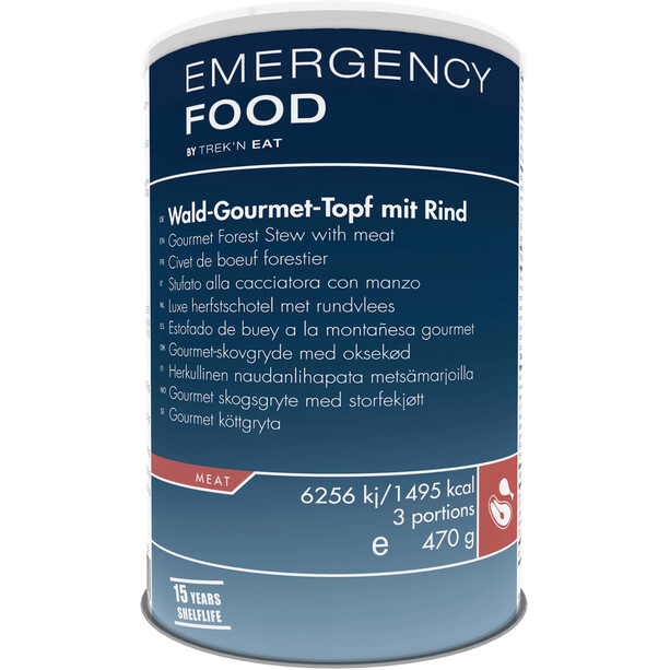 Trek'n Eat Emergency Food Barattolo 470g, Gourmet Forest Stew with Meat