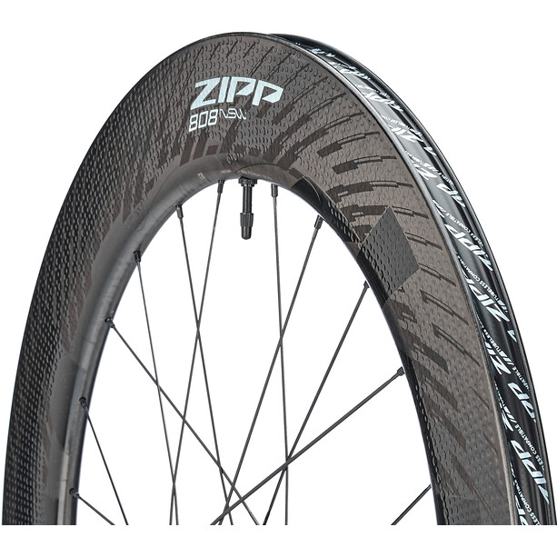 Zipp 808 NSW Disc Roue arrière 28" 12x142mm CL SRAM/Shimano Road TLR Carbone, noir
