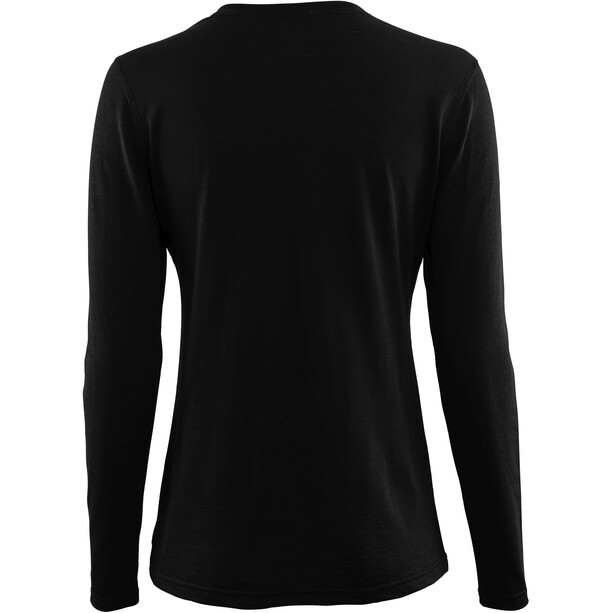 Aclima LightWool Onderhemd met lange mouwen Dames, zwart