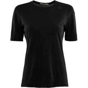 Aclima LightWool Camiseta interior Mujer, negro negro