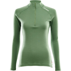 Aclima WarmWool Stehkragen Zip Shirt Damen grün grün