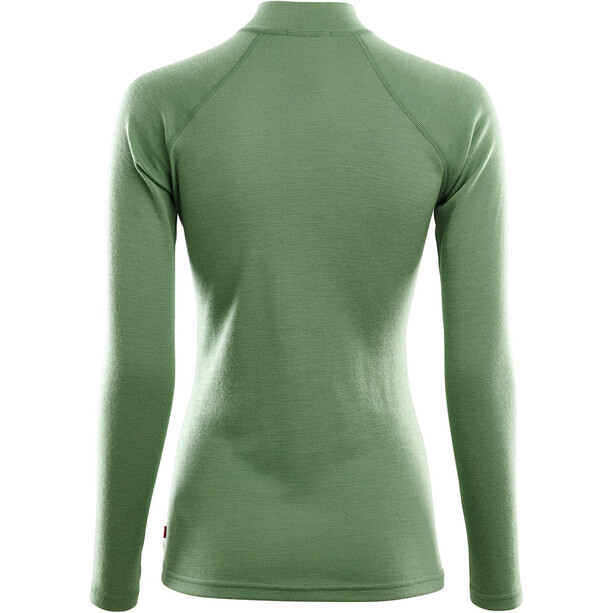 Aclima WarmWool Stehkragen Zip Shirt Damen grün