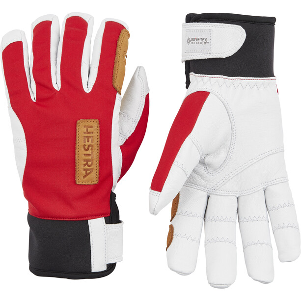Hestra Ergo Grip Active Wool Terry Guanti, rosso/bianco