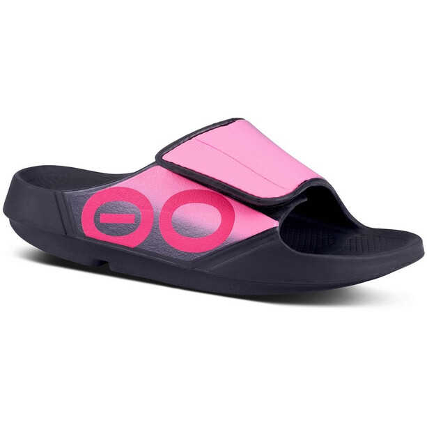 OOFOS Ooahh Sport Flex Sandals Women, zwart/roze