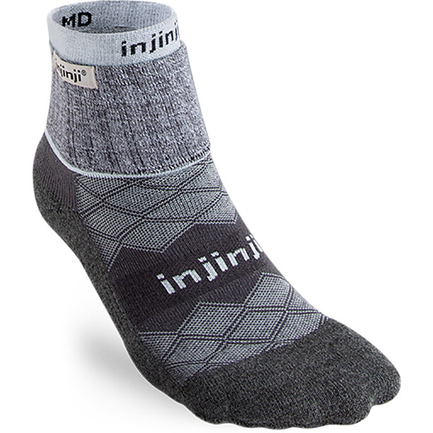 Injinji Liner+Runner Mini-Crew Coolmax Socks Women grå