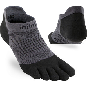 Injinji Run Lightweight No-Show Socks grå/svart grå/svart
