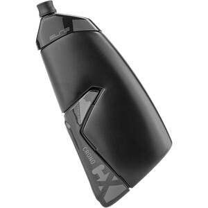 Elite Crono CX Kit bidon Avec support fibre de glasse 500ml, noir noir
