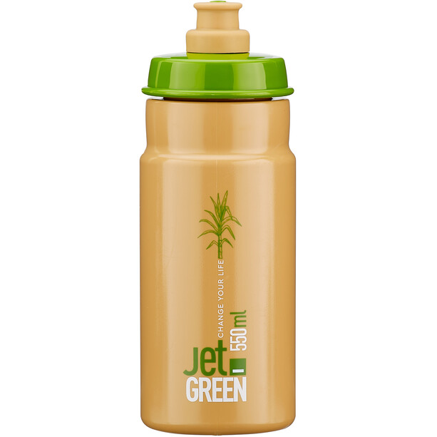 Elite Jet Green Drinking Bottle 550ml green brown/white logo