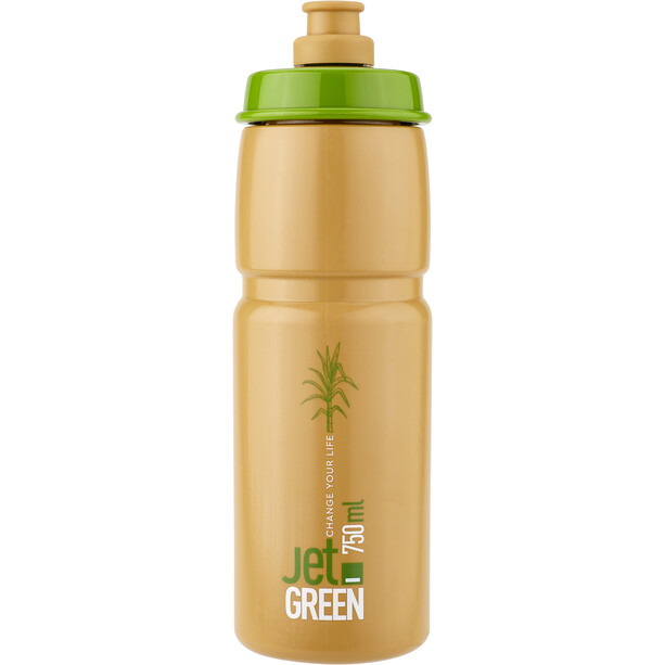 Elite Jet Green Drinking Bottle 750ml green brown/white logo