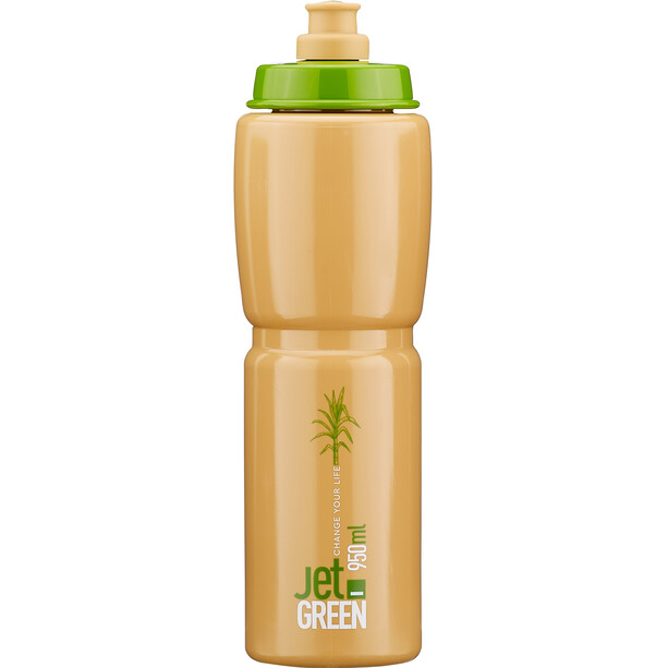 Elite Jet Green Drinking Bottle 950ml green brown/white logo