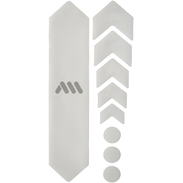 All Mountain Style Basic Kit de protection de cadre 9 pièces, transparent/argent
