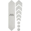 All Mountain Style Basic Kit di Protezione del Telaio 9 pezzi, trasparente/argento