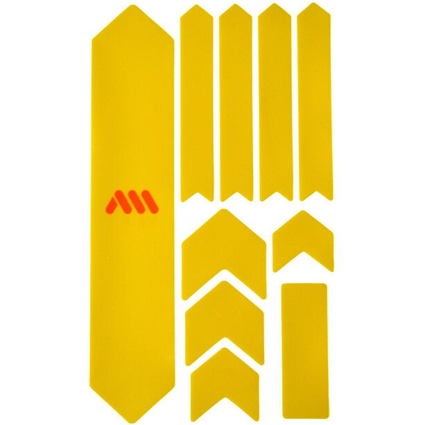 All Mountain Style Extra Kit de protection de cadre 10 pièces, jaune/orange