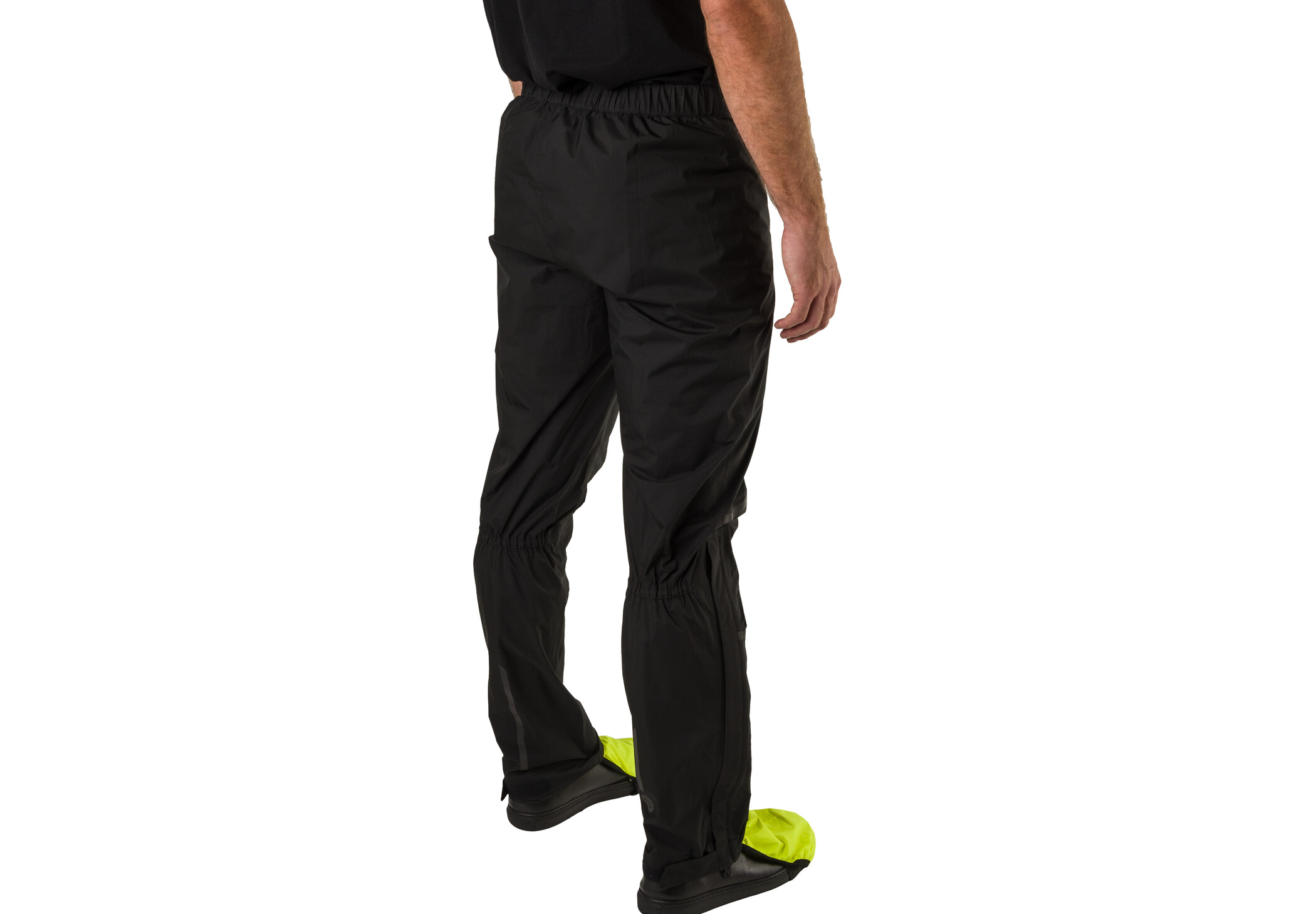 AGU Commuter Compact Pantalones Lluvia Hombre, negro/amarillo
