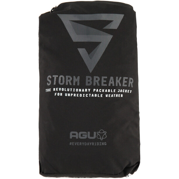 AGU Essential Storm Breaker Regenjacke Packbar Herren schwarz
