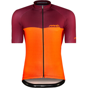 Red Cycling Products Block ss jersey Herre Orange/rød Orange/rød