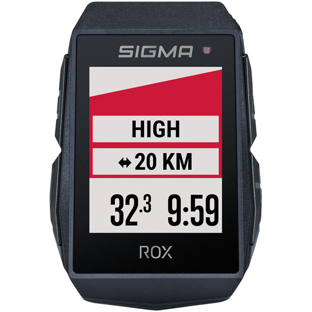 SIGMA SPORT ROX 11.1 Evo Fahrradcomputer Set inkl. Halterung + Pulsgurt + Speed/Cadence Sensor weiß