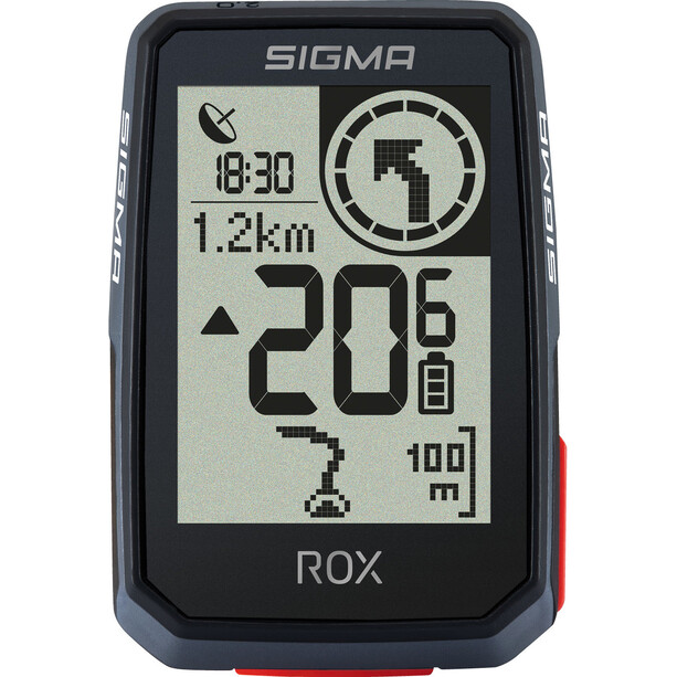 SIGMA SPORT ROX 2.0 Komputer rowerowy w zestawie Mocowanie GPS, czarny