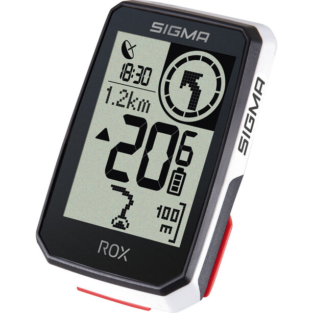 SIGMA SPORT ROX 2.0 Fahrradcomputer inkl. Butler GPS Halterung weiß