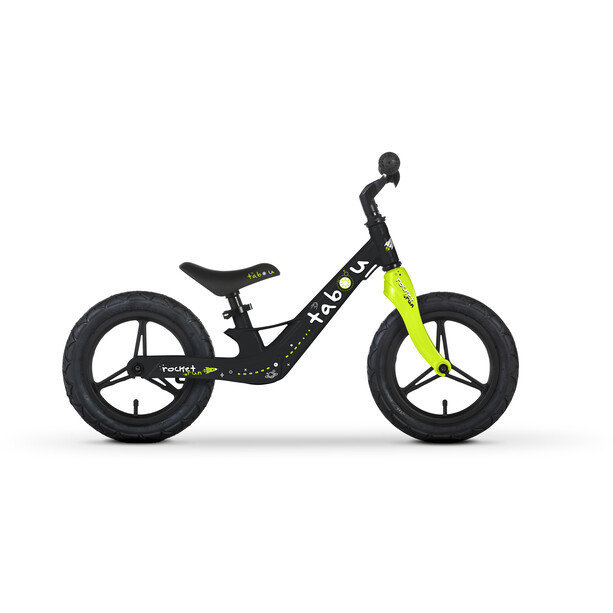 TABOU Rocket Run Bicicleta sin Pedales Magnesio 12" Niños, negro/verde