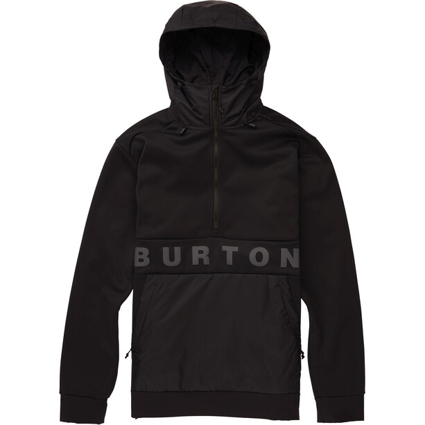 Burton Crown Performance Fleece Pullover Weatherproof Men, musta