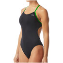 TYR Hexa Cutoutfit Swimsuit Women black/green