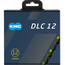 KMC DLC 12 Cadena 12-Vel 126 Eslabones Cadena, negro/verde
