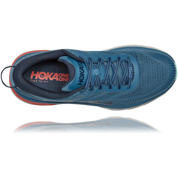 Hoka One One Bondi 7 Running Shoes Men real teal/outer space
