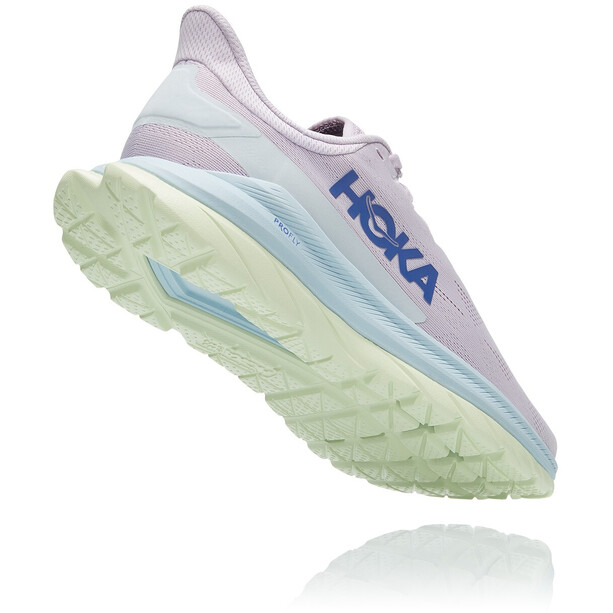 Hoka One One Mach 4 Schuhe Damen pink/blau