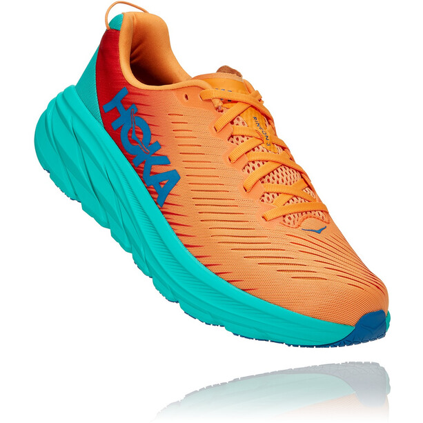 Hoka One One Rincon 3 Chaussures de course Homme, orange/turquoise