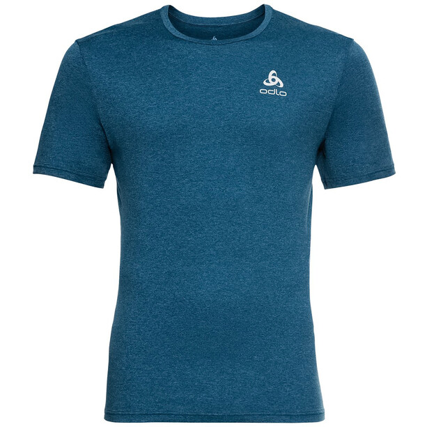 Odlo Run Easy 365 T-Shirt à manches courtes col ras du cou Homme, bleu