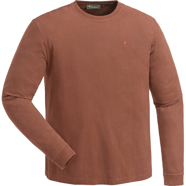 Pinewood Peached Langarm T-Shirt Herren orange