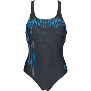 arena Crosscut Pro Back Swimsuit Women, noir/bleu noir/bleu