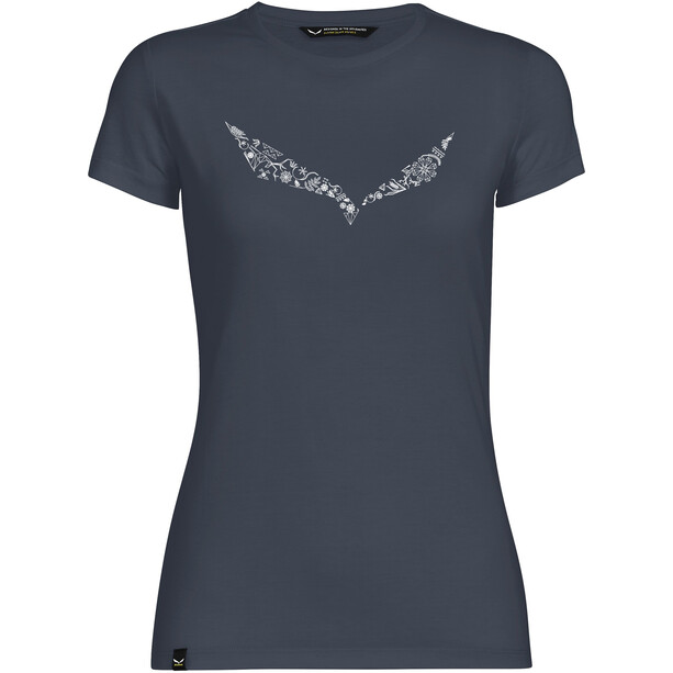 SALEWA Solid Dry T-shirt manches courtes Femme, bleu