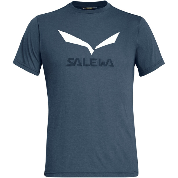 SALEWA Solidlogo Dry T-Shirt Heren, blauw