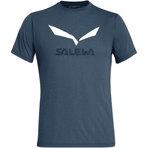 SALEWA Solidlogo Dry Kurzarm T-Shirt Herren blau blau