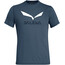 SALEWA Solidlogo Dry Camiseta Manga Corta Hombre, azul