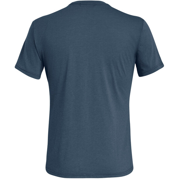 SALEWA Solidlogo Dry T-Shirt À Manches Courtes Homme, bleu
