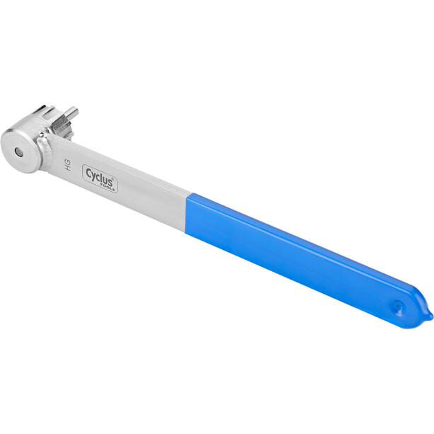 Cyclus Tools Cassette Remover for Shimano with Hollow Axle silver/blue